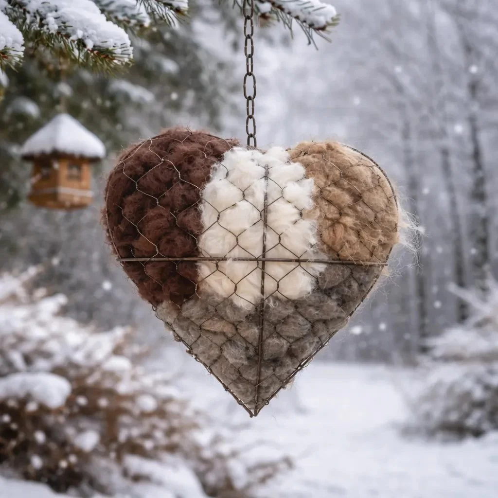 💗Easter Sale Up To 60% Off💗Handmade Alpaca Fiber Bird Nesting Heart for Birds🕊️🔴 - Image 3